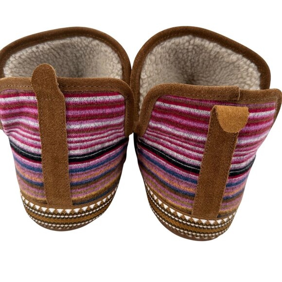 Ariat Womens Brown Wool-Blend Slippers W/ Faux Fur Lining Size L (8.5-9) - Picture 5 of 9